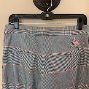 Ted baker plaid red white & black pants